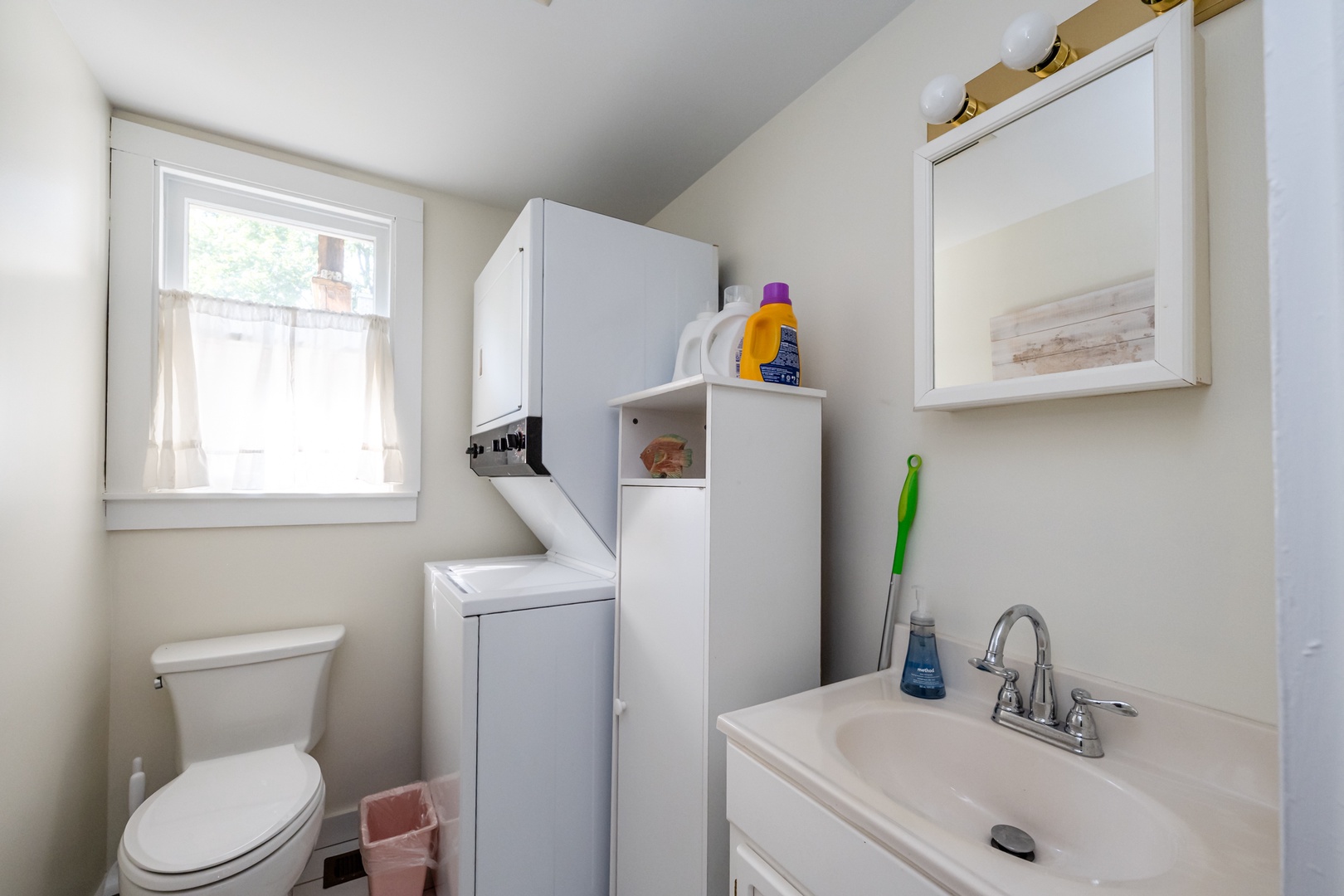 Half Bath with Washer/Dryer