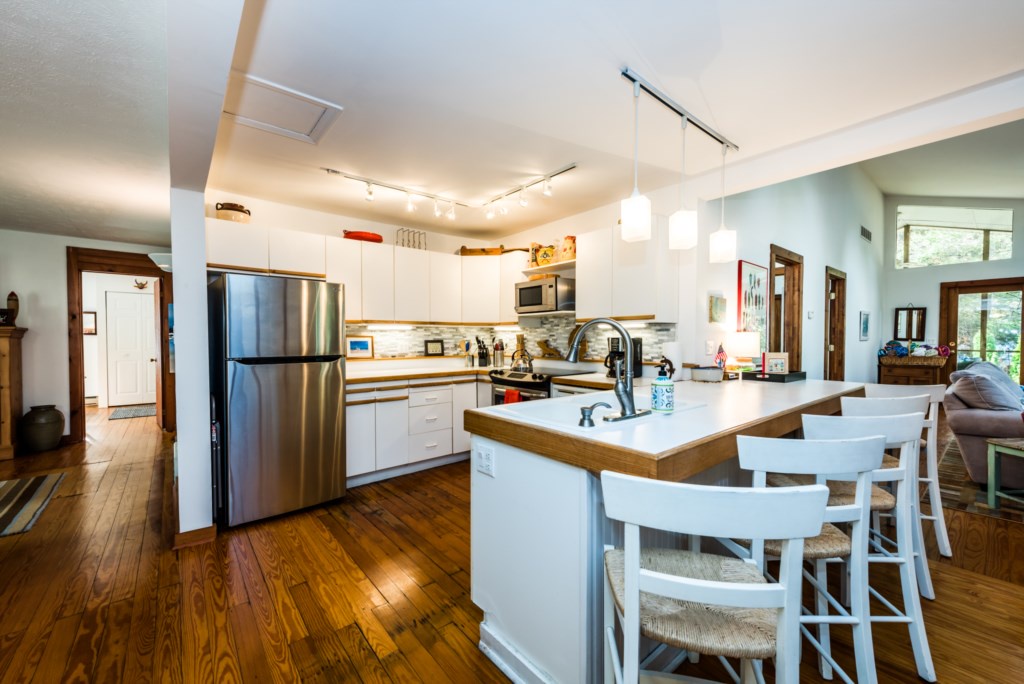 Kitchen with Seating for Five.