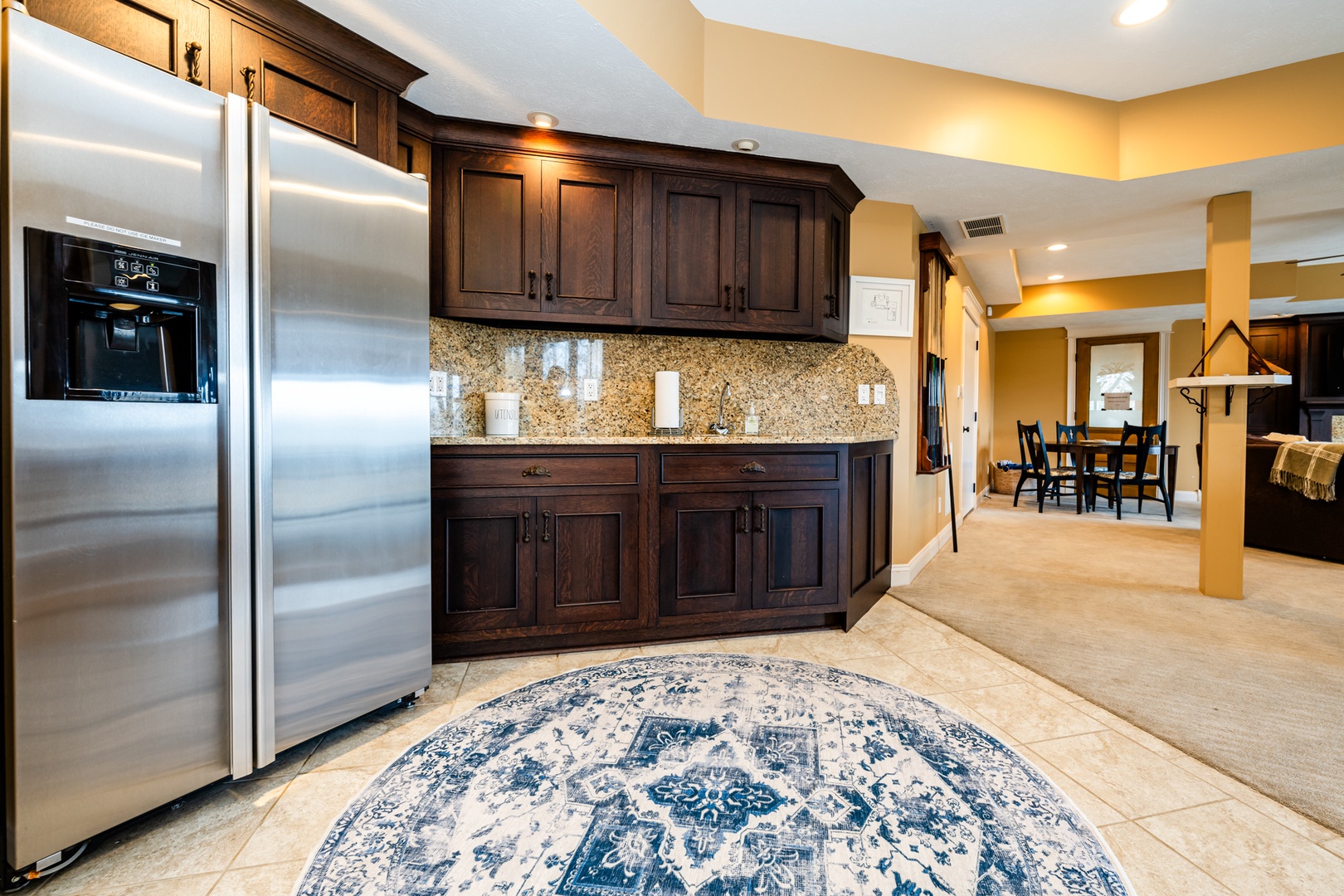 Basement Kitchenette W/ Additional Fridge