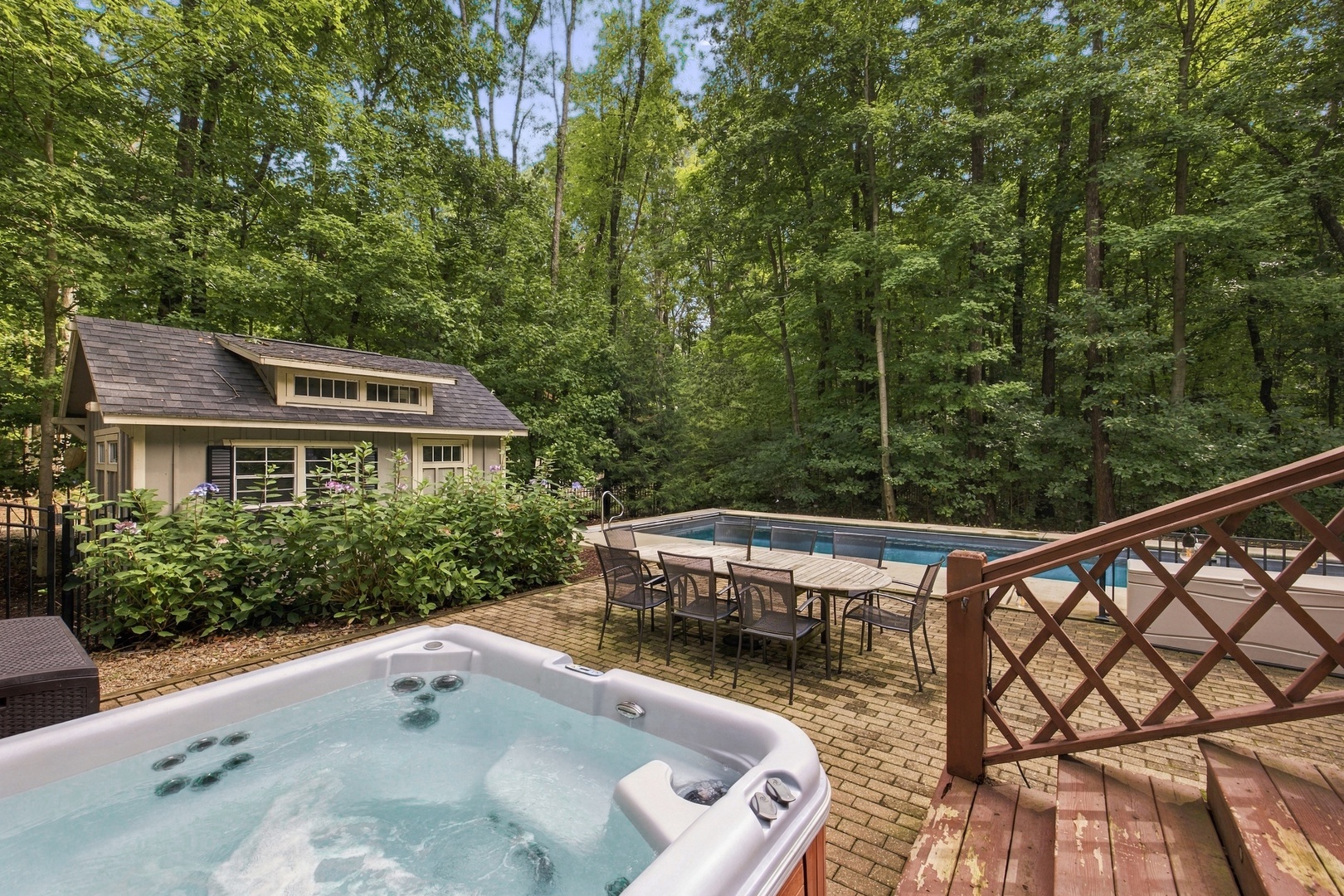 One Of Two Hot Tubs