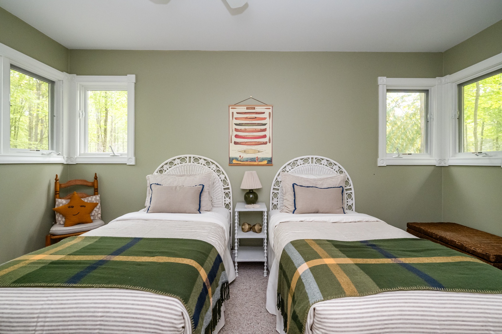 Bedroom #3 (2 Twins) Upstairs