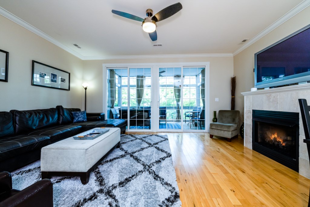 Family Room (TV and Fireplace)