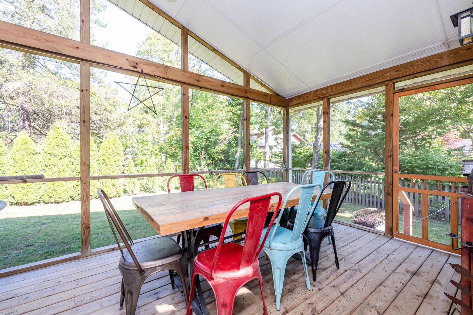 Screened In Porch Dining