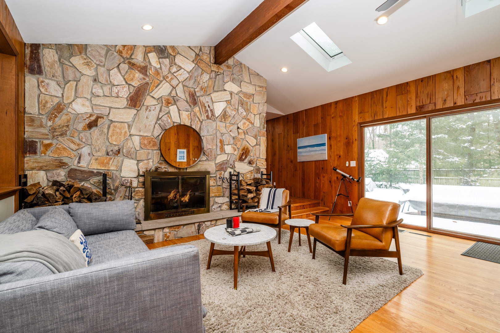Wood Burning Fireplace