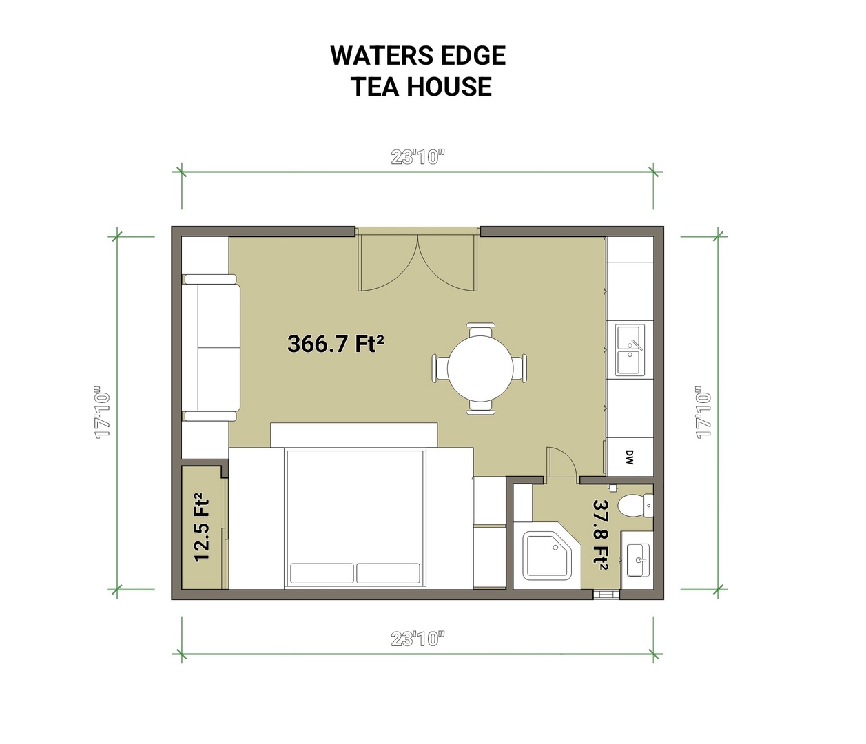 Water's Edge Tea House Floorplan