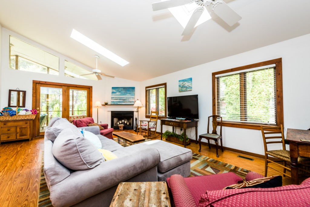 Family Room with Flat Screen TV