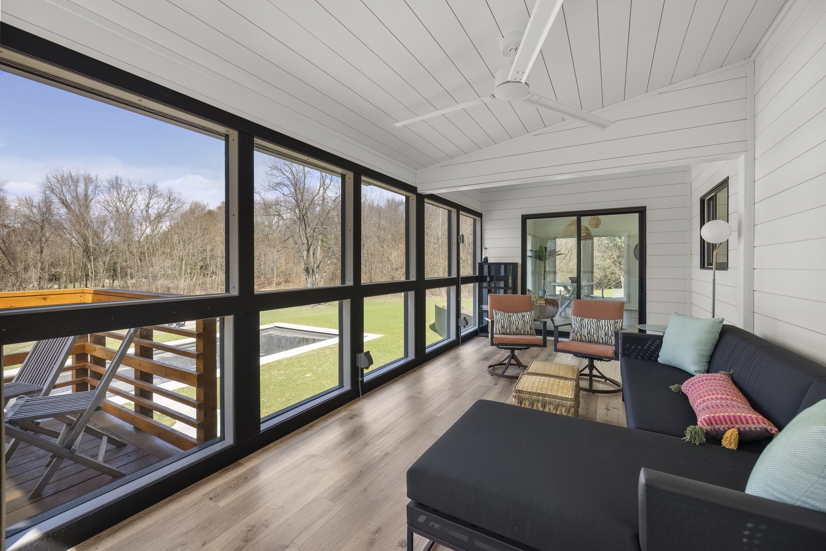 Bright And Modern Sun Room!