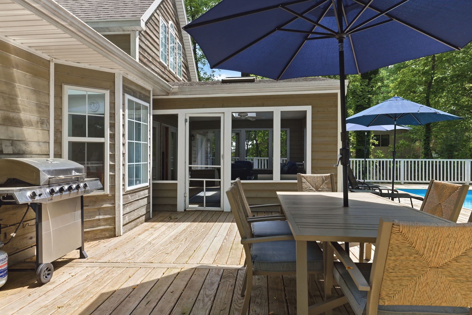 Outdoor Deck for Dining and Grilling!