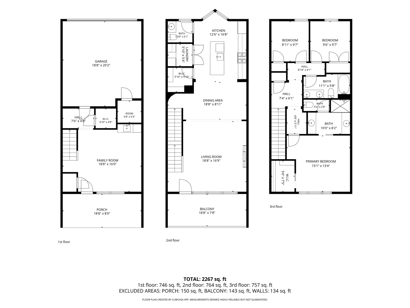 Three Story Floor Plan
