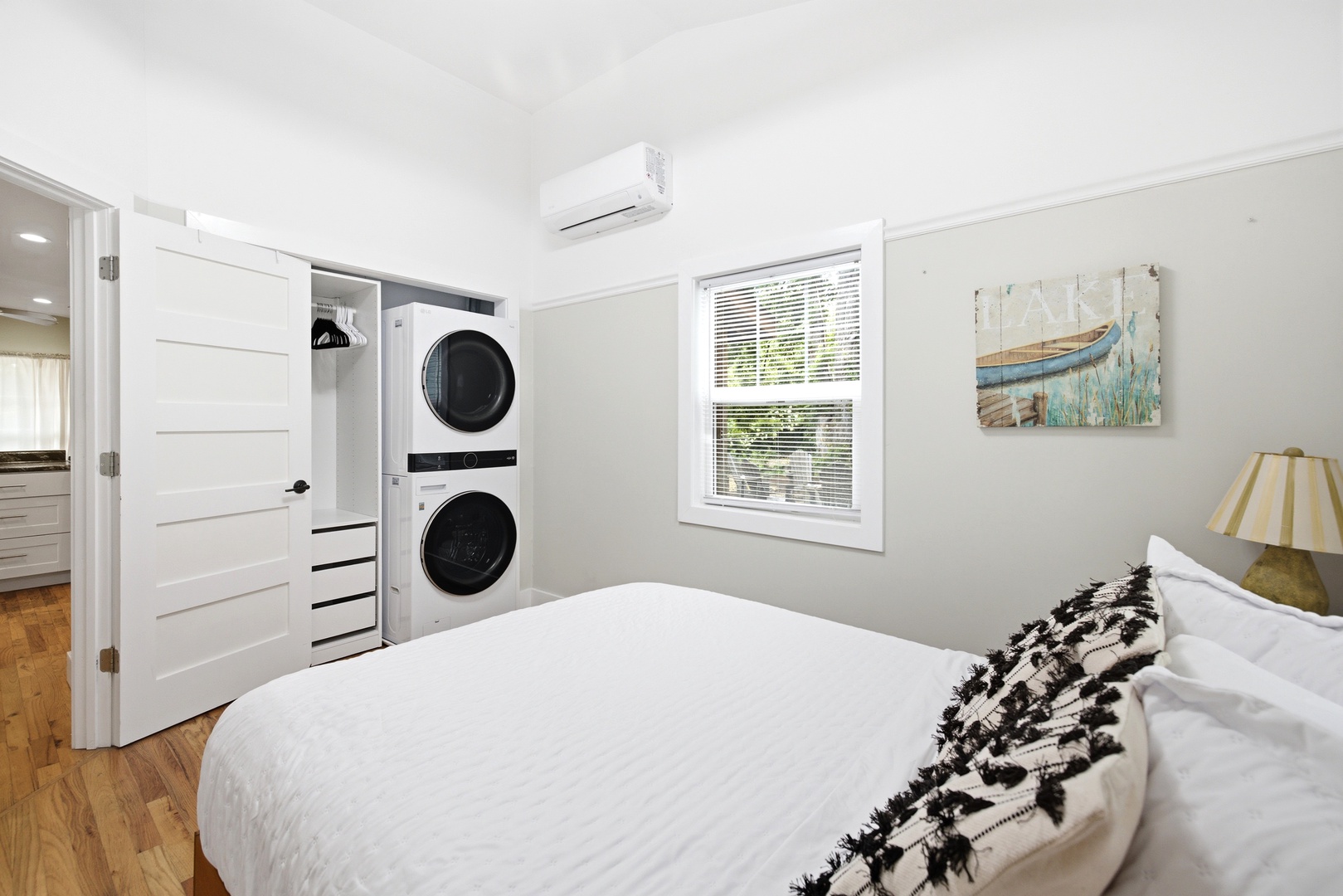 Bedroom #1 With Washer/Dryer