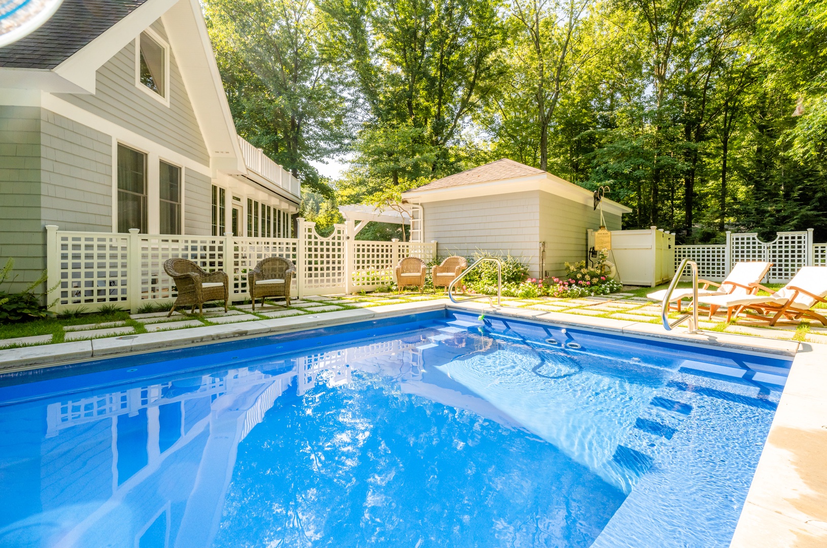 Private Pool In Backyard