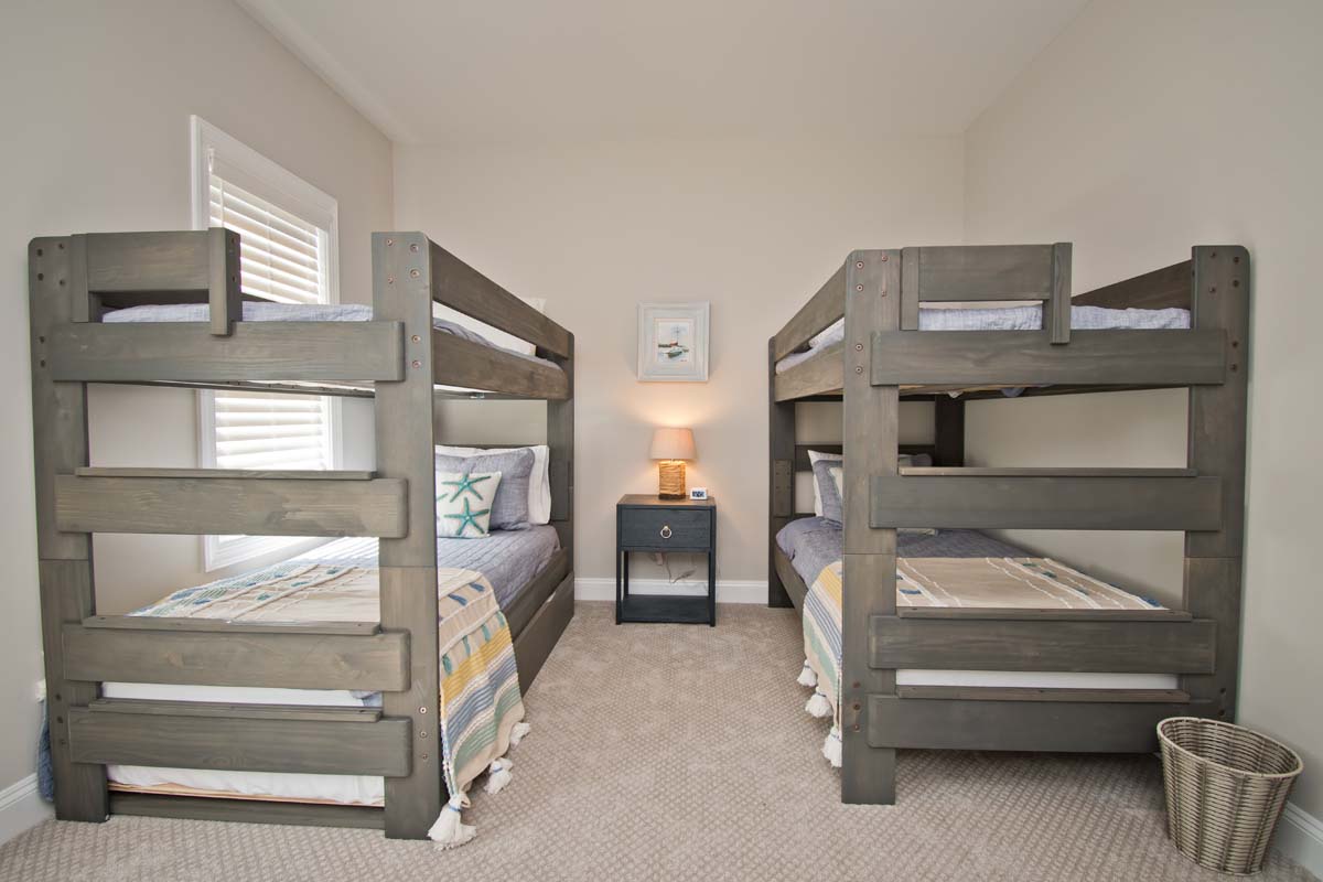 Level One Bedroom with 2 Twin Bunks 1 has Trundle