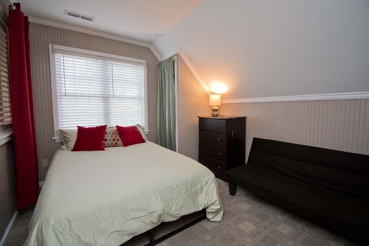 Level Two Loft Bedroom with Double and Futon Twin