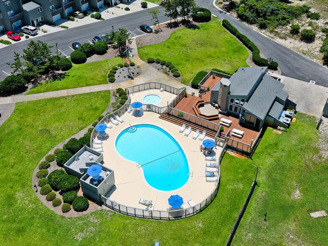 Aerial of Complex Pool