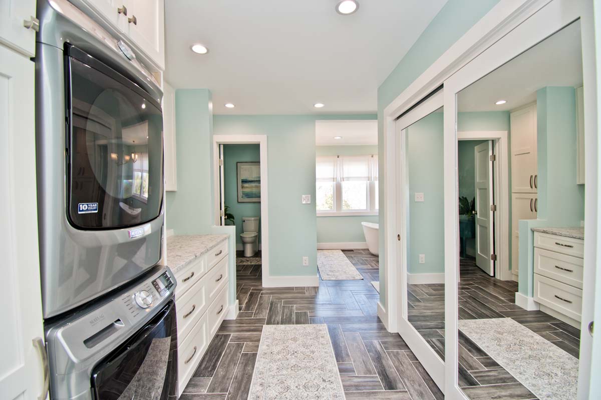 Master Bath with Laundry Area