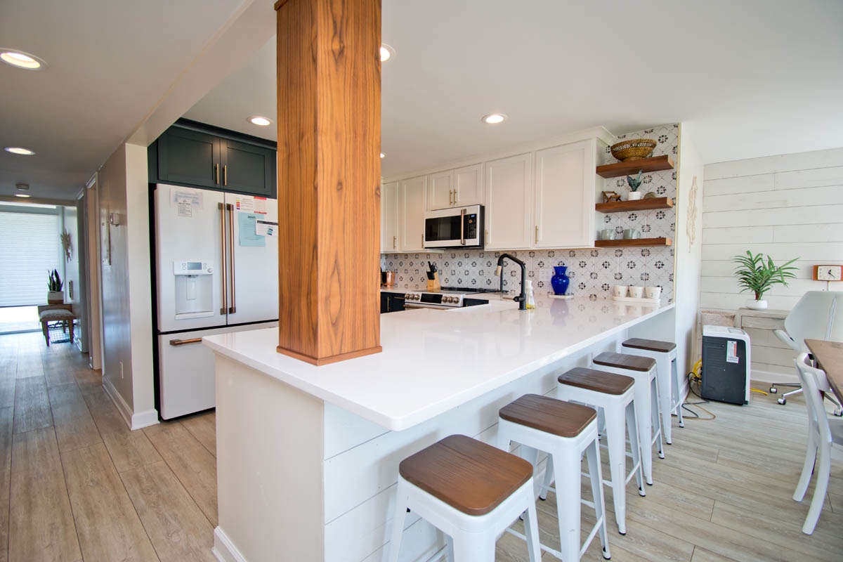 Kitchen with Bar Seating