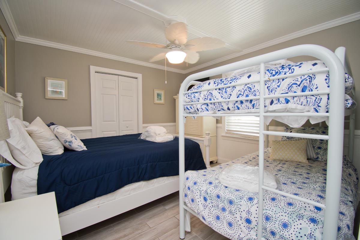 Level One Bedroom with Queen and Twin Bunk