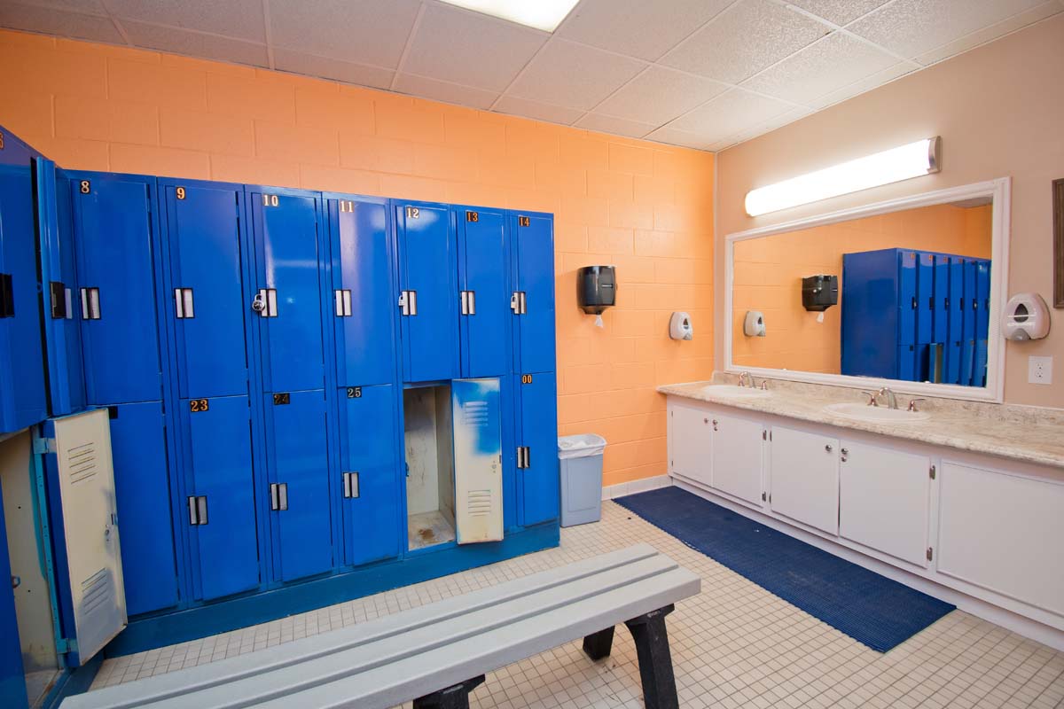 Locker Room with Showers