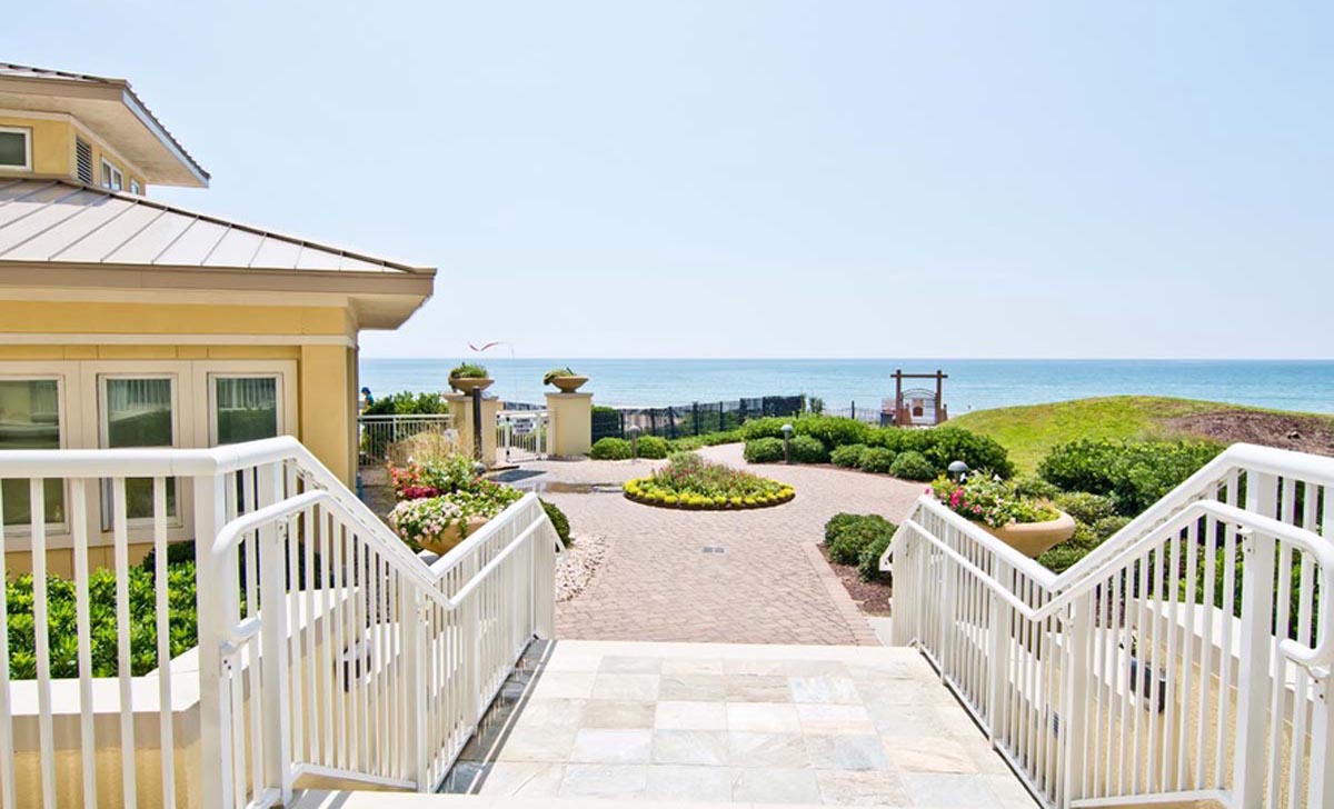 Walkway to Pool and Oceanfront