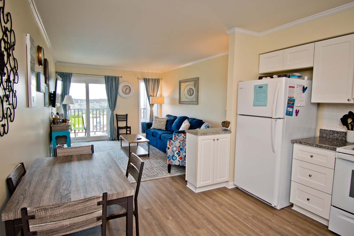 Kitchen View of Living Area