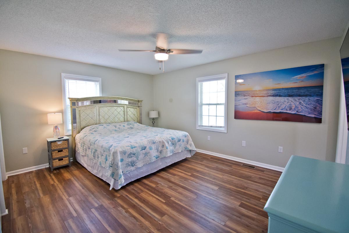 Spacious Level One Master Bedroom with King