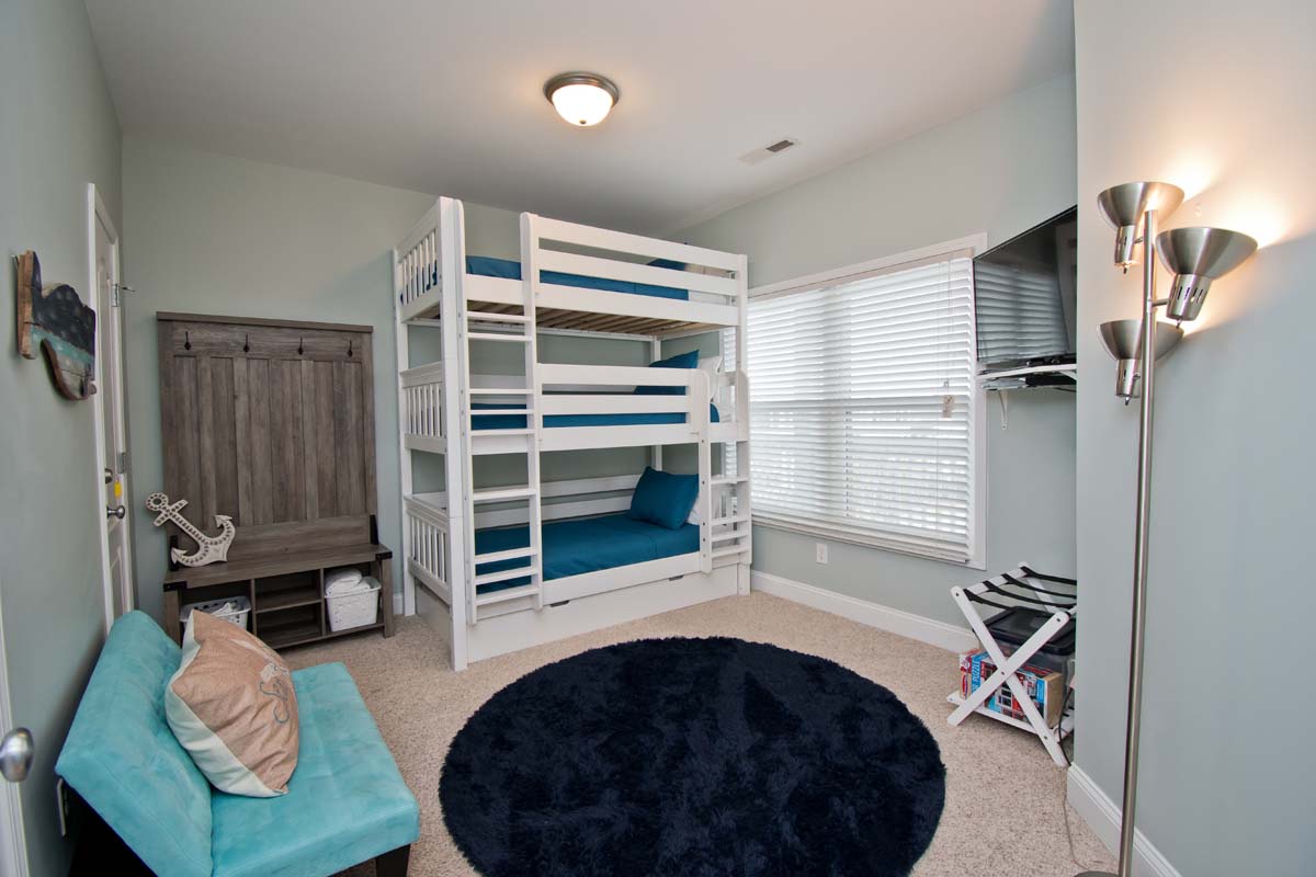 Bedroom with Triple Twin Bunk