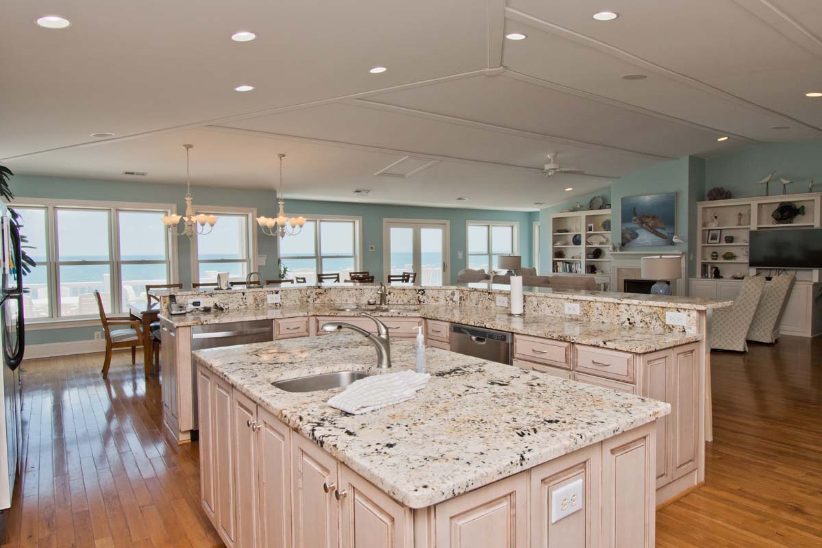 Kitchen has Ocean Views