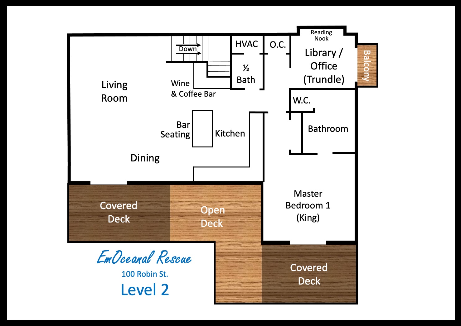 EmOceanal Rescue Floor Plan - 2nd Level