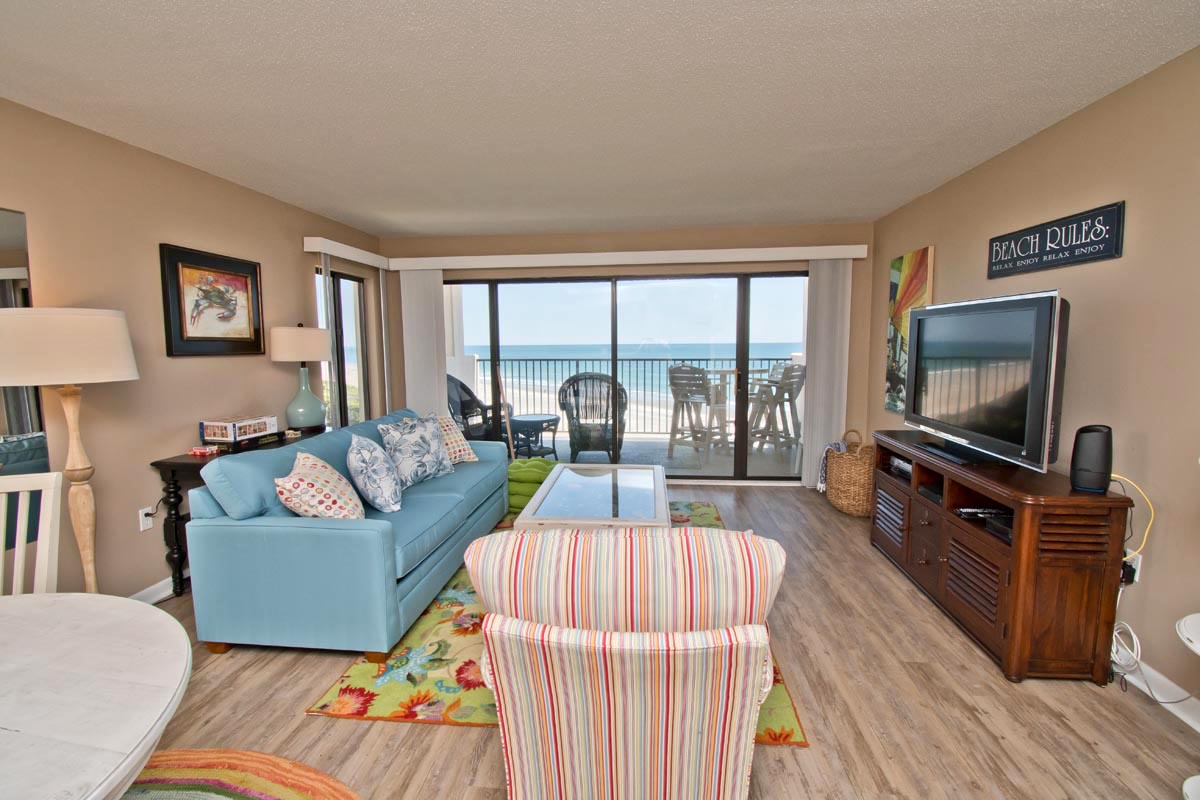 Oceanfront Views From the Living Area