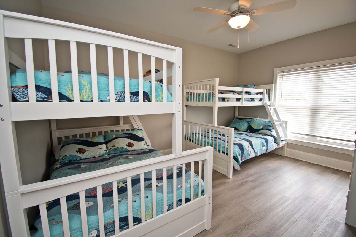 Level One Bedroom with 2 Double/Twin Bunks