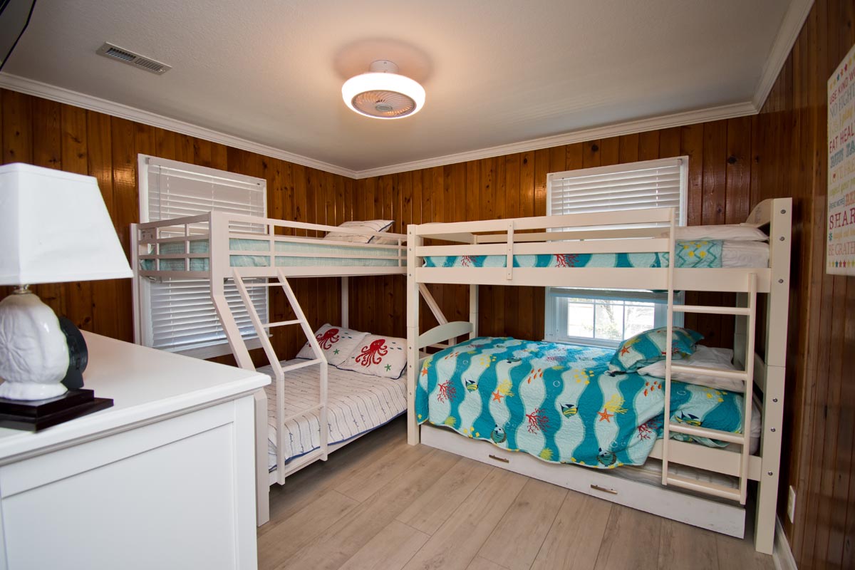 Level One Bedroom with Twin Bunk and Double/Twin Bunk