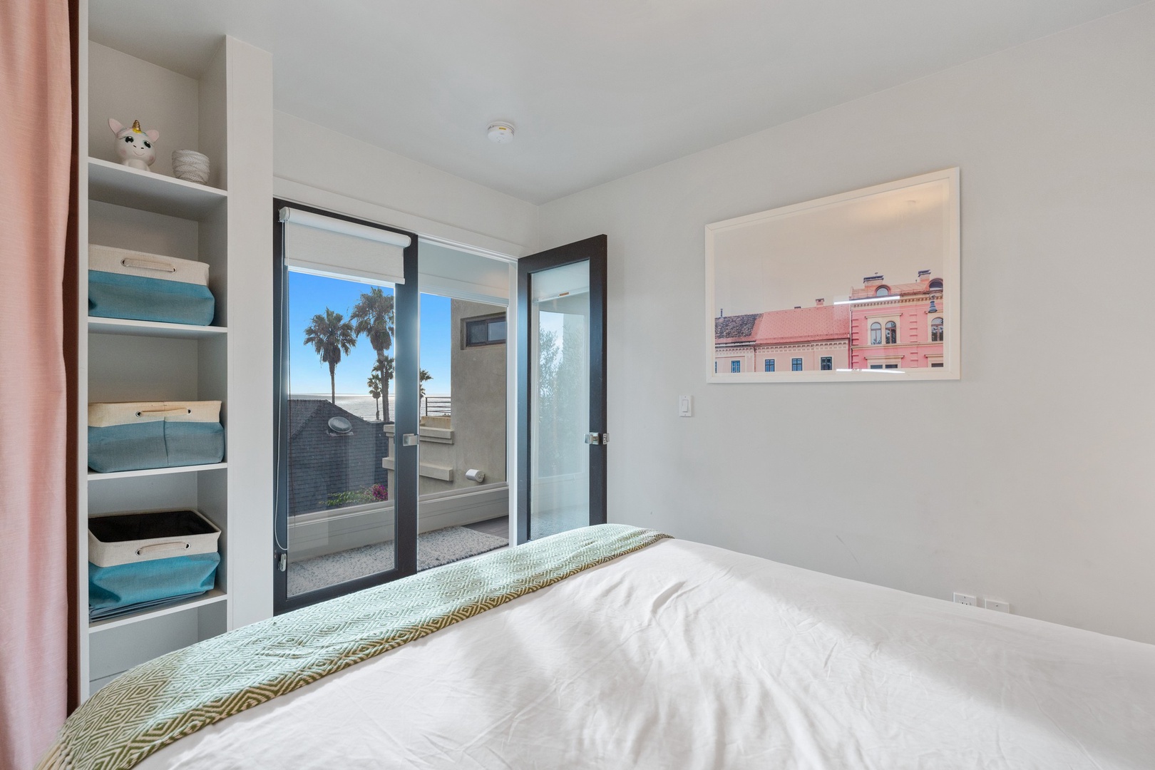 Bedroom 2: Queen bed and water views