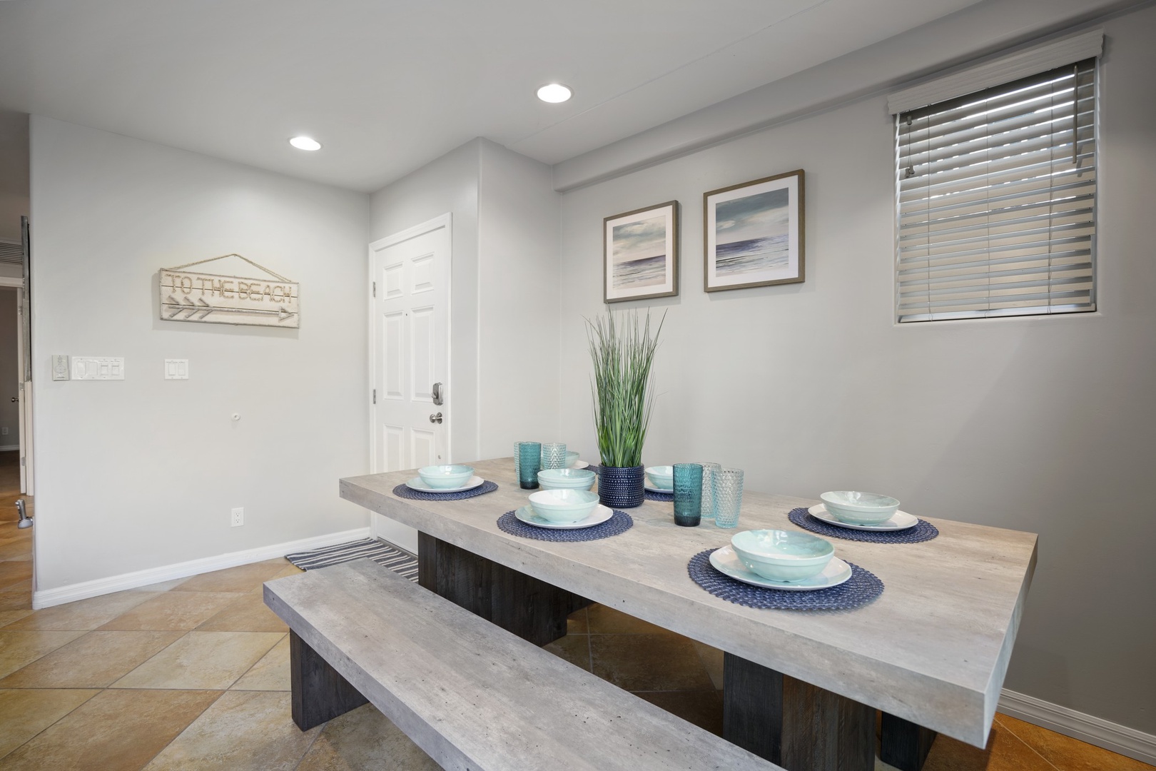 Dining table for six