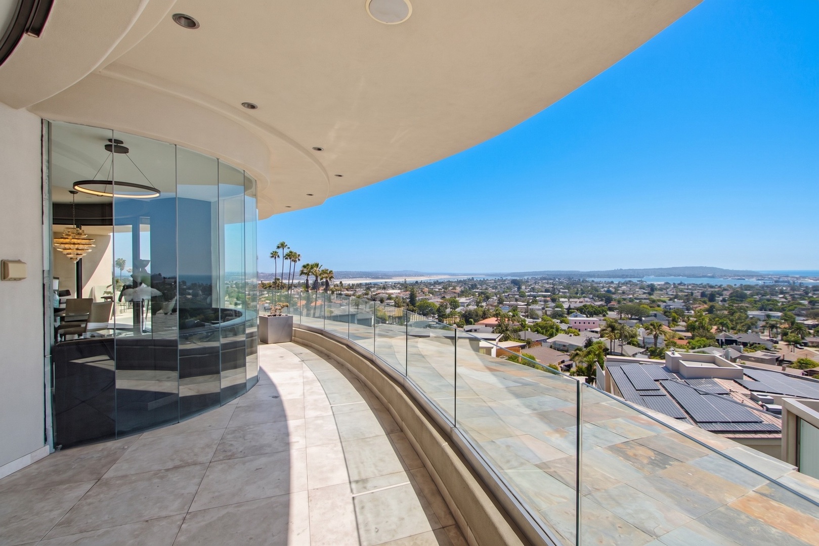 Sweeping panoramic view terrace