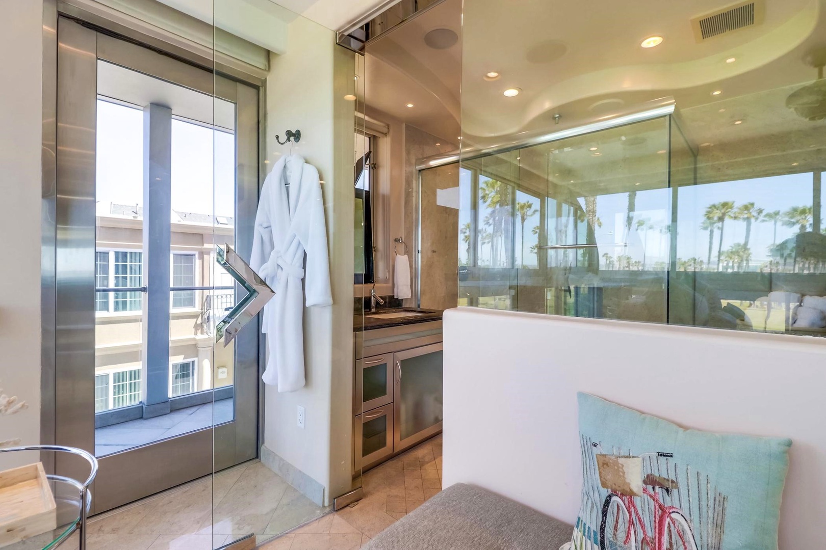 Doorway to master balcony