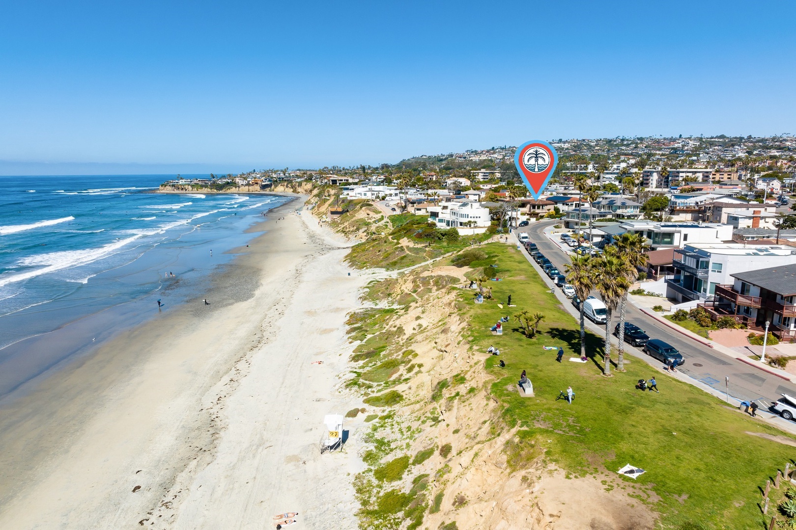 Palisades Park in the foreground