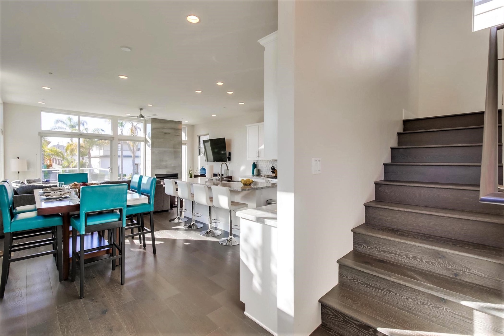 Staircase to Rooftop deck