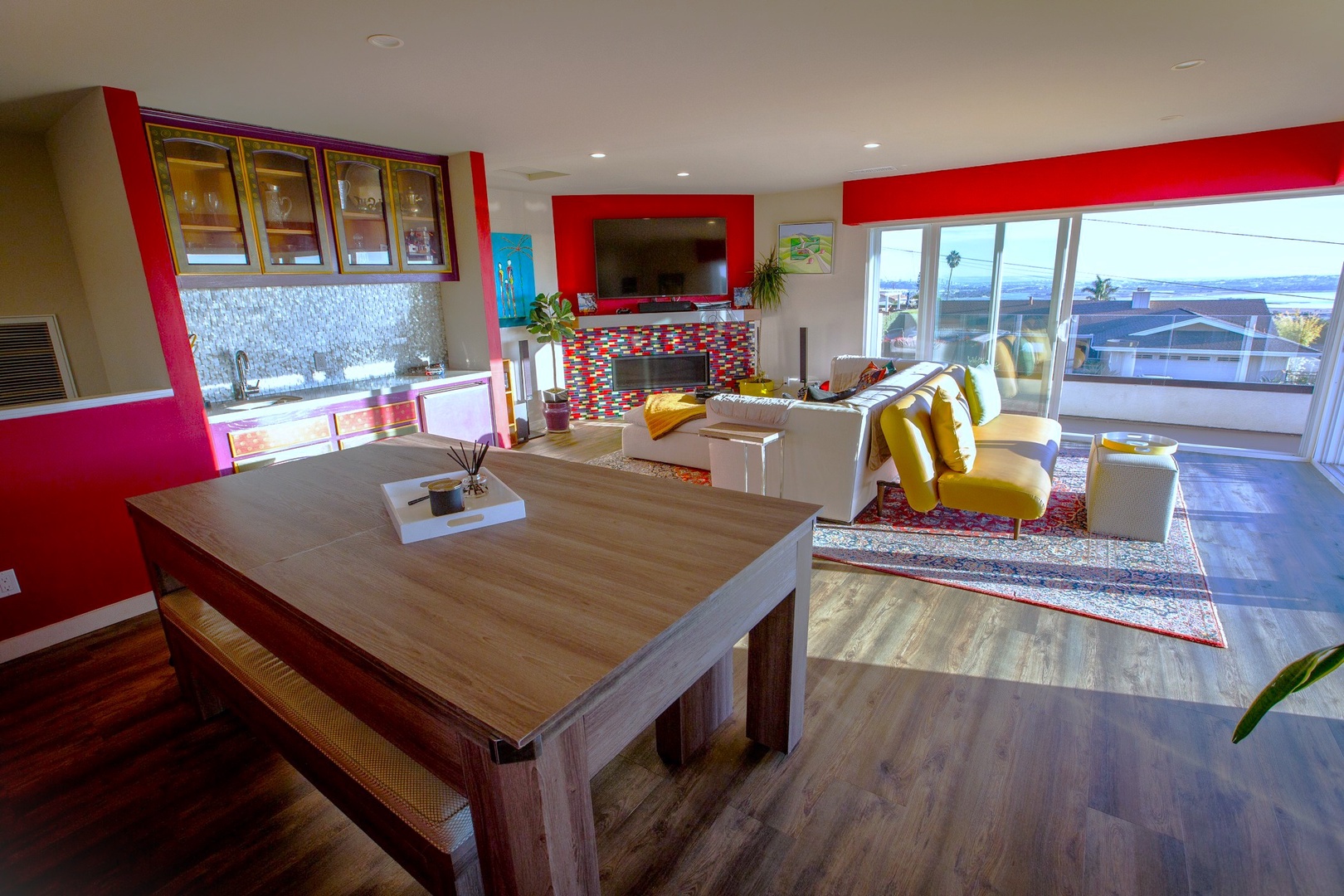 Reversible ping pong and dining table