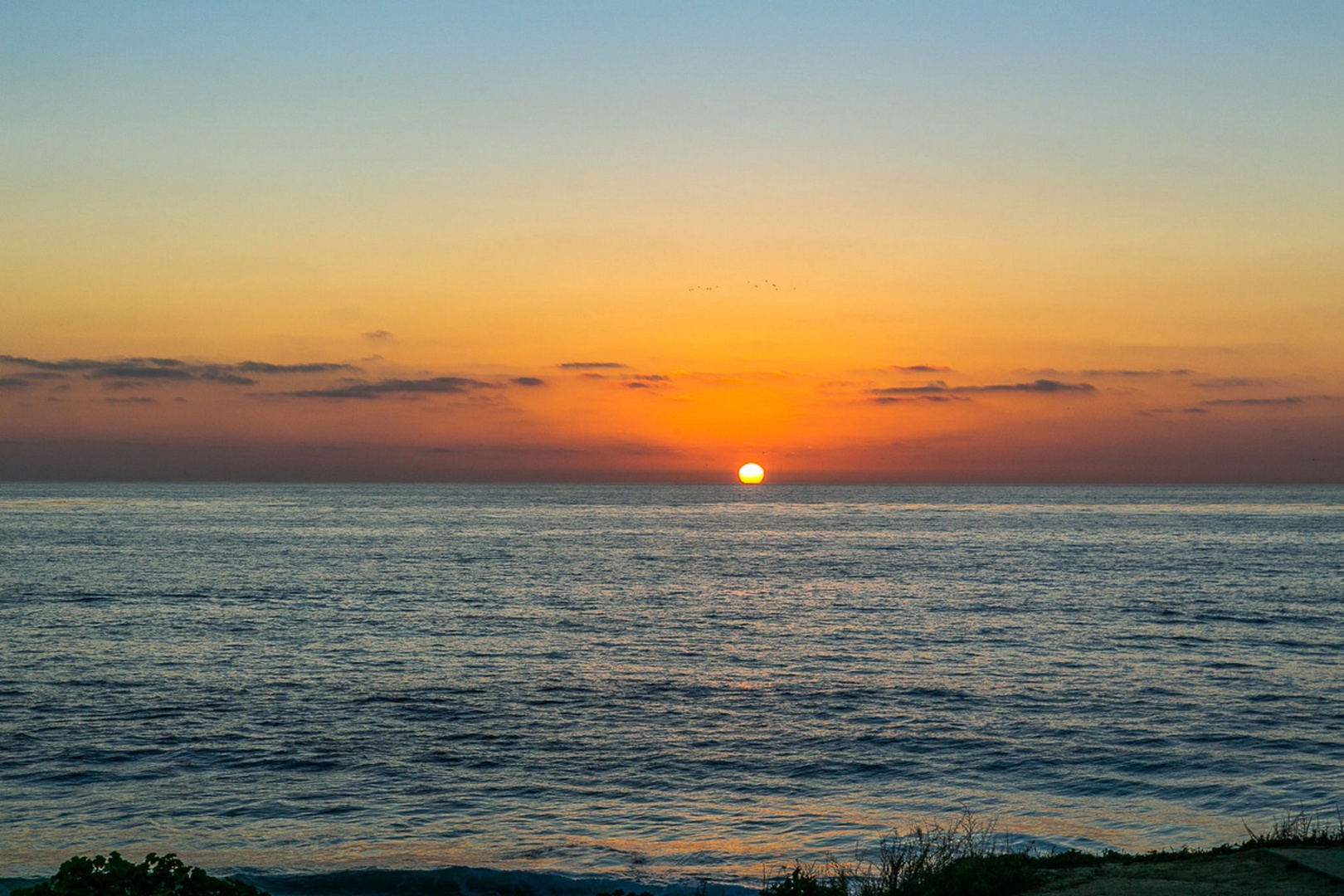 Spectacular sunsets over the ocean