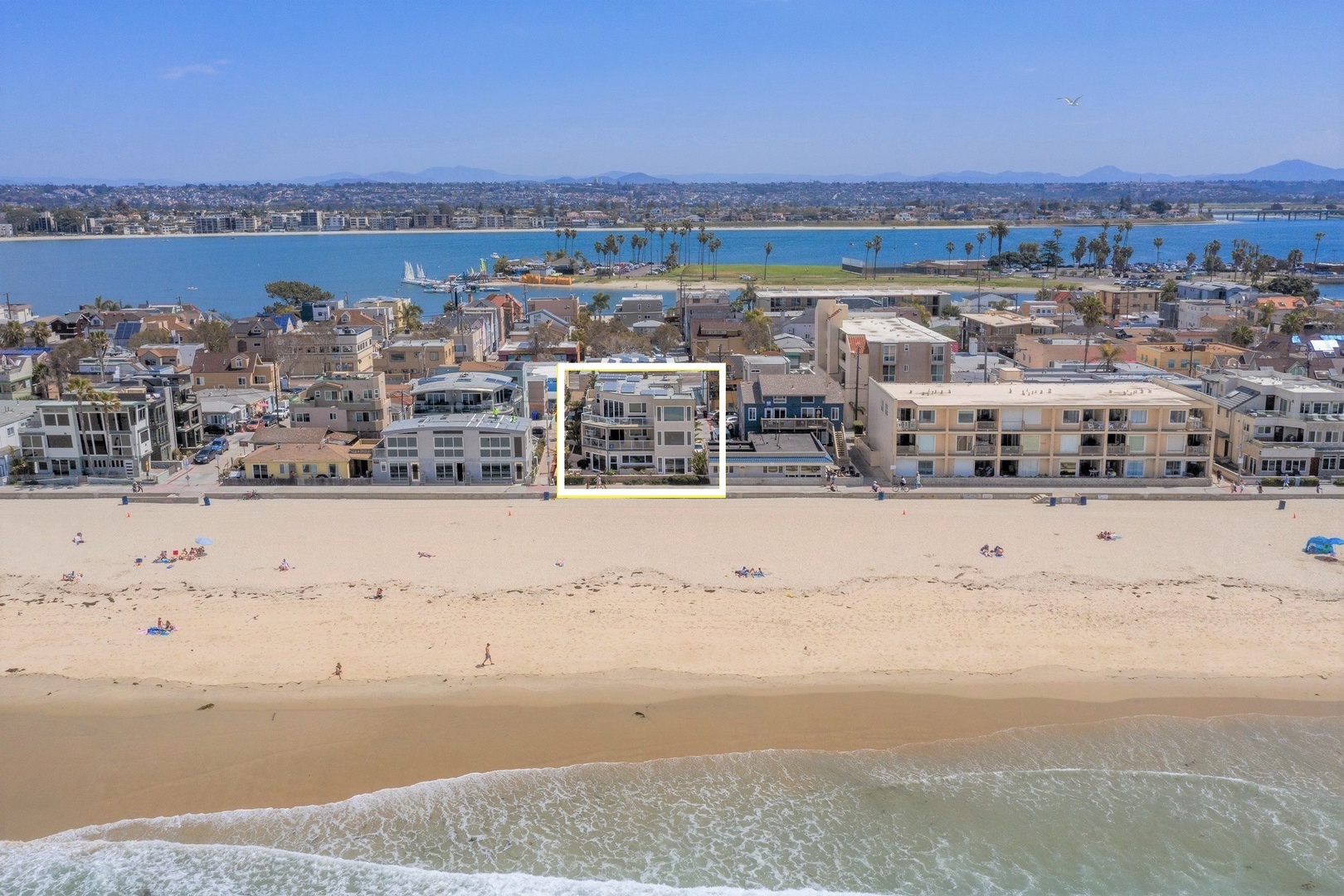Oceanfront location and near the Bay