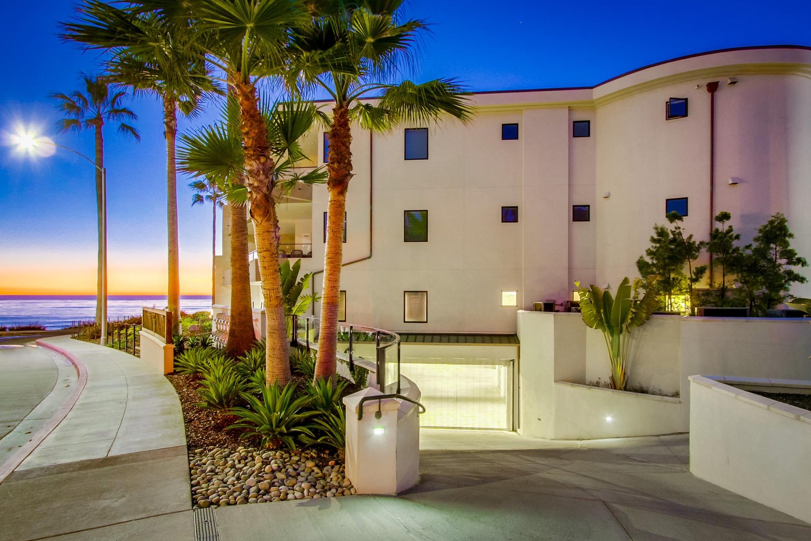 Gated underground garage