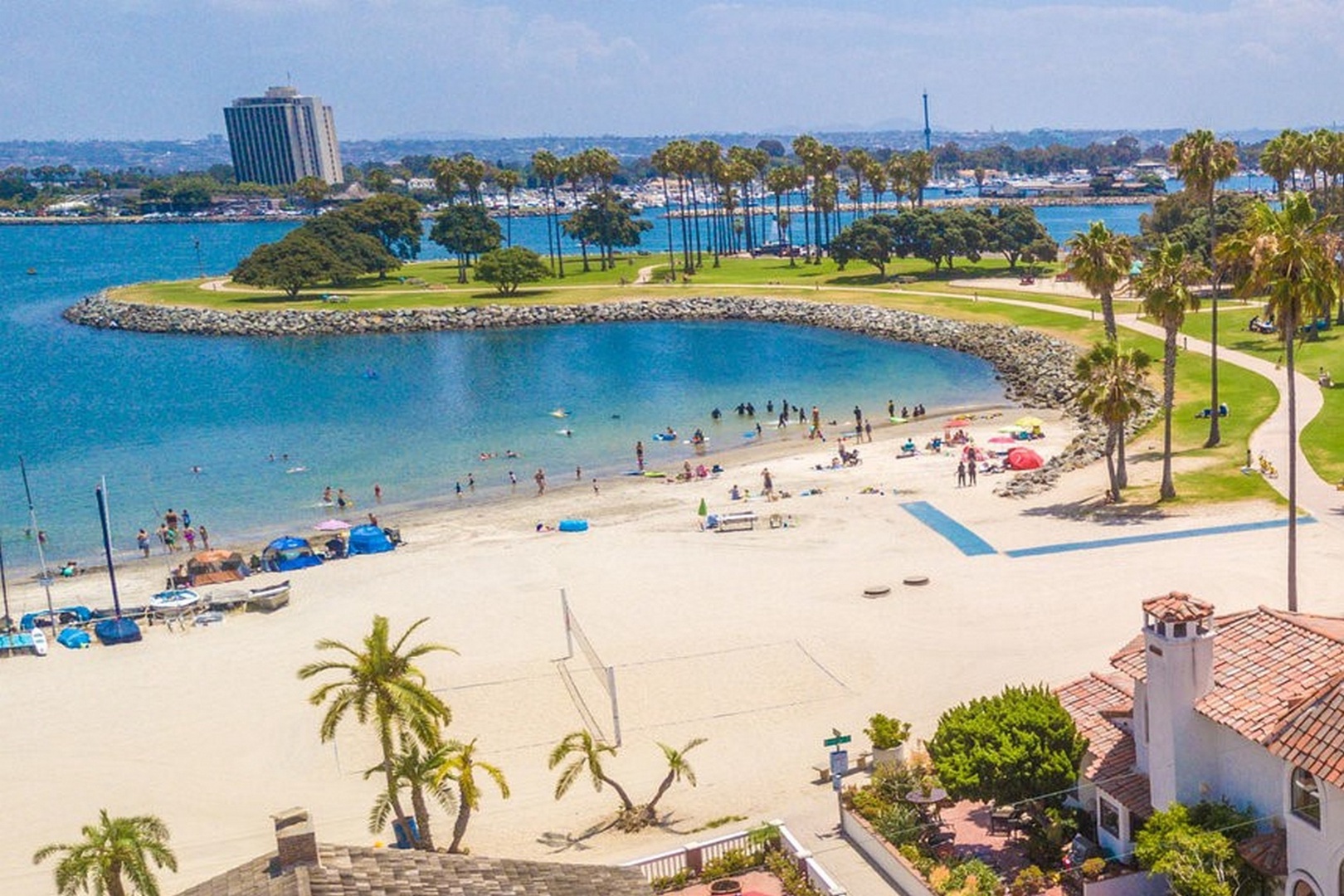 Mission Bay is just across the strand