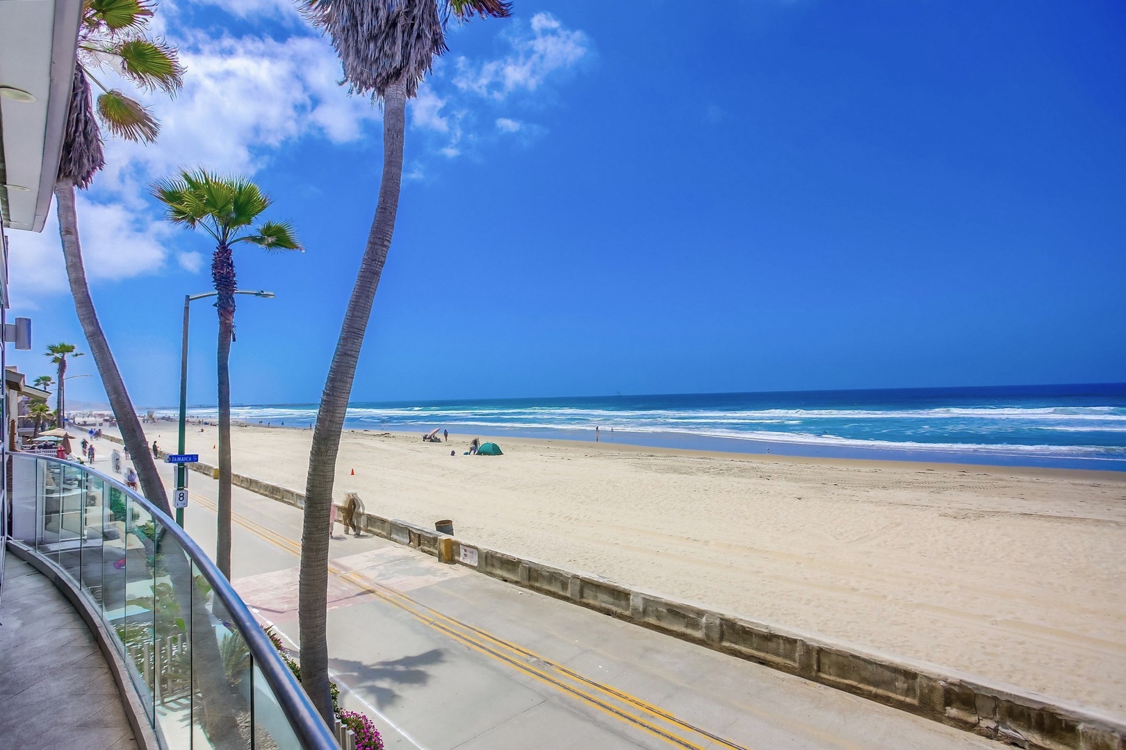 Looking south down the boardwalk