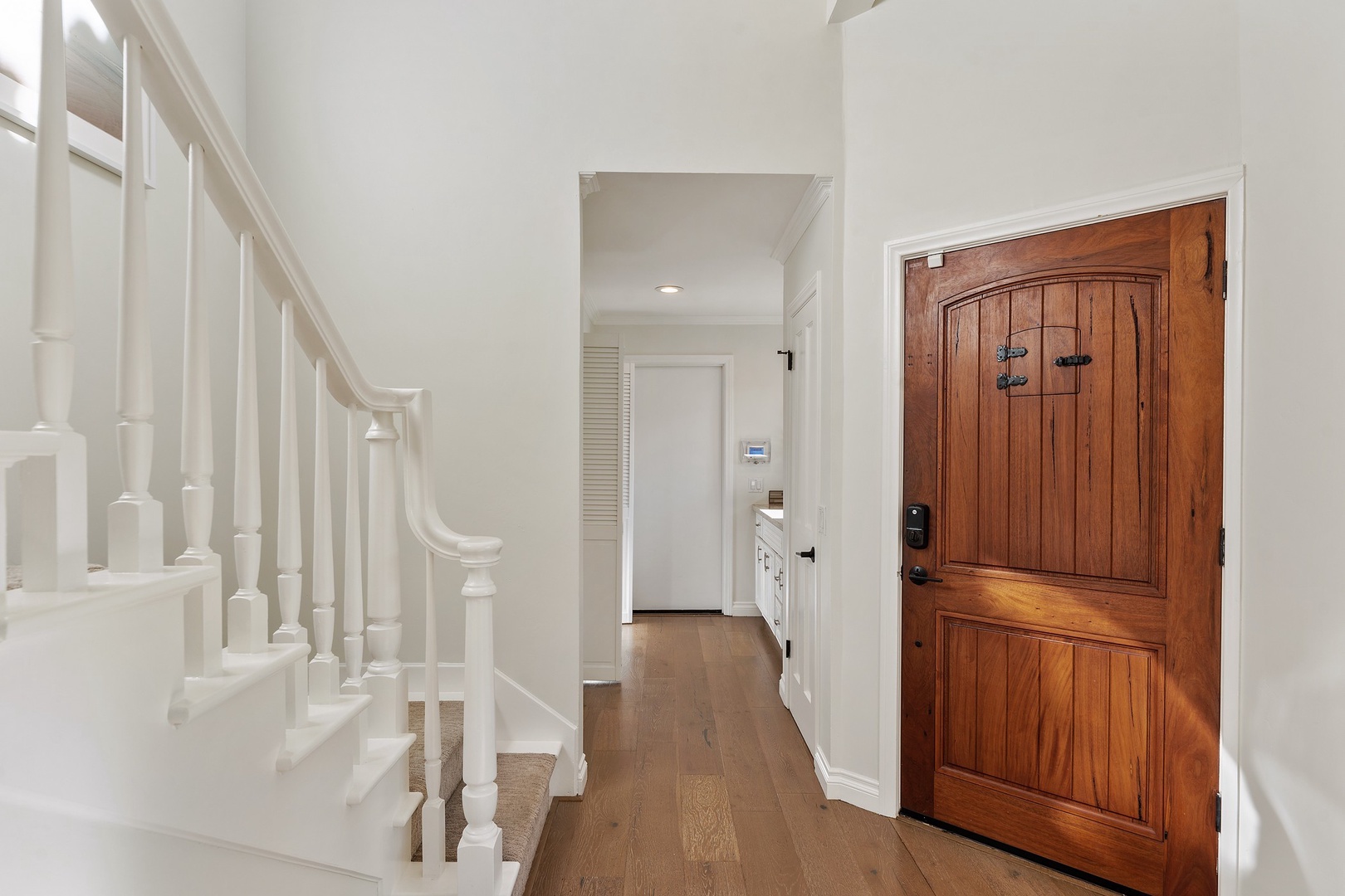 Entryway towards garage