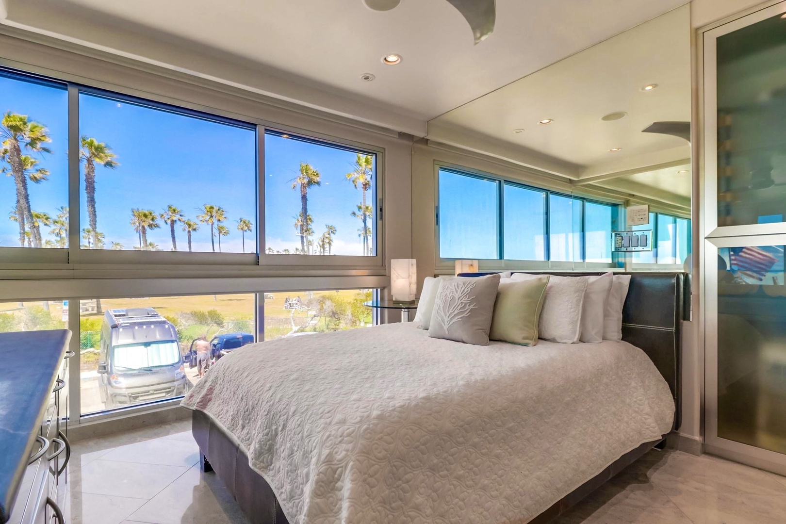 Bedroom 2 windows slide wide open
