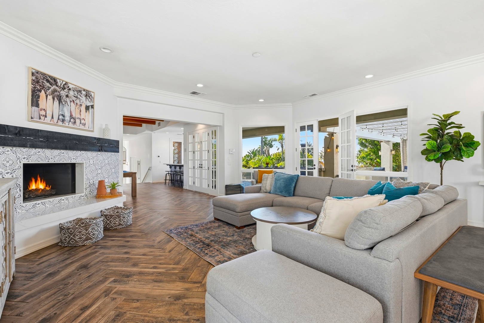 Family Room with sectional