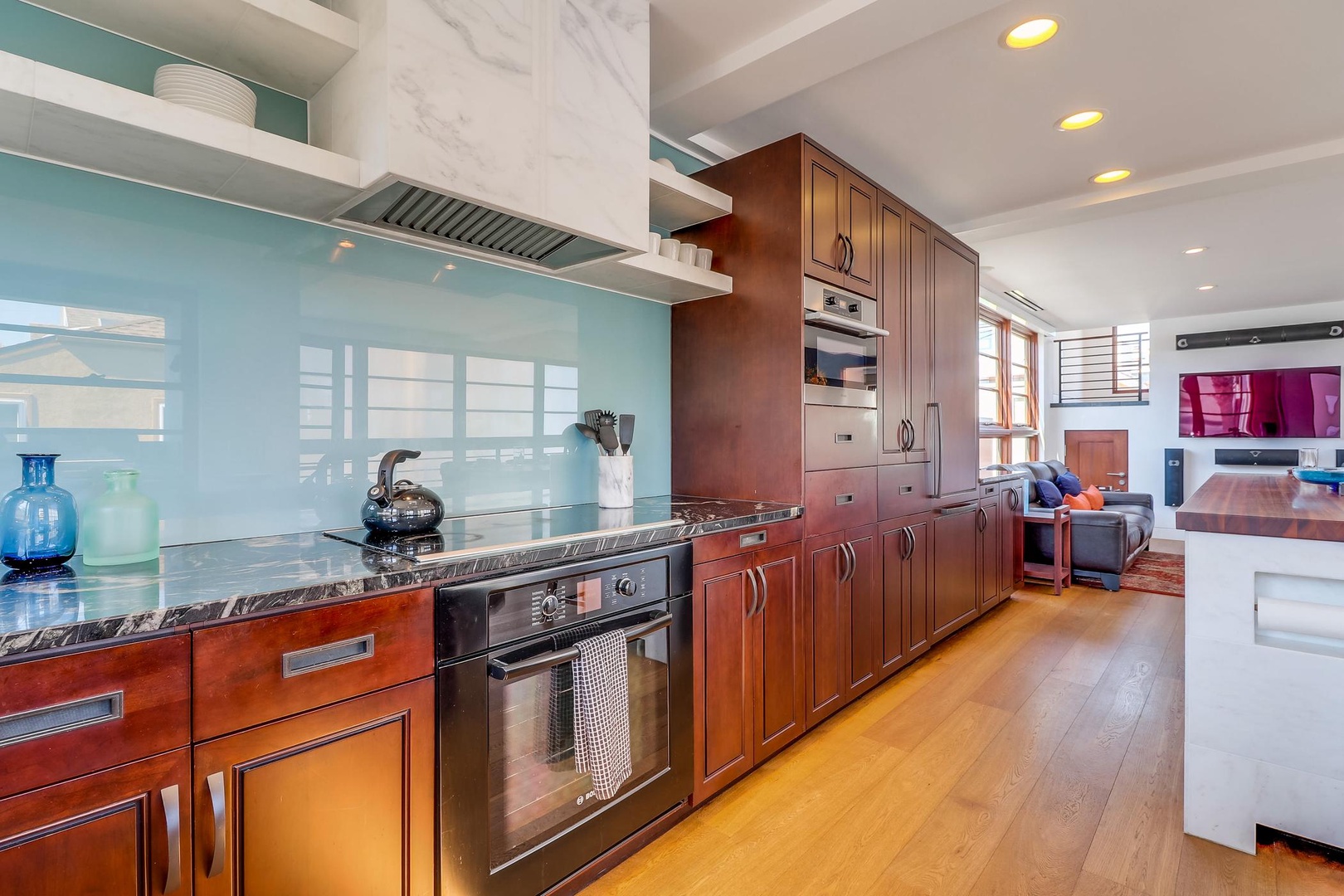 Spacious kitchen area