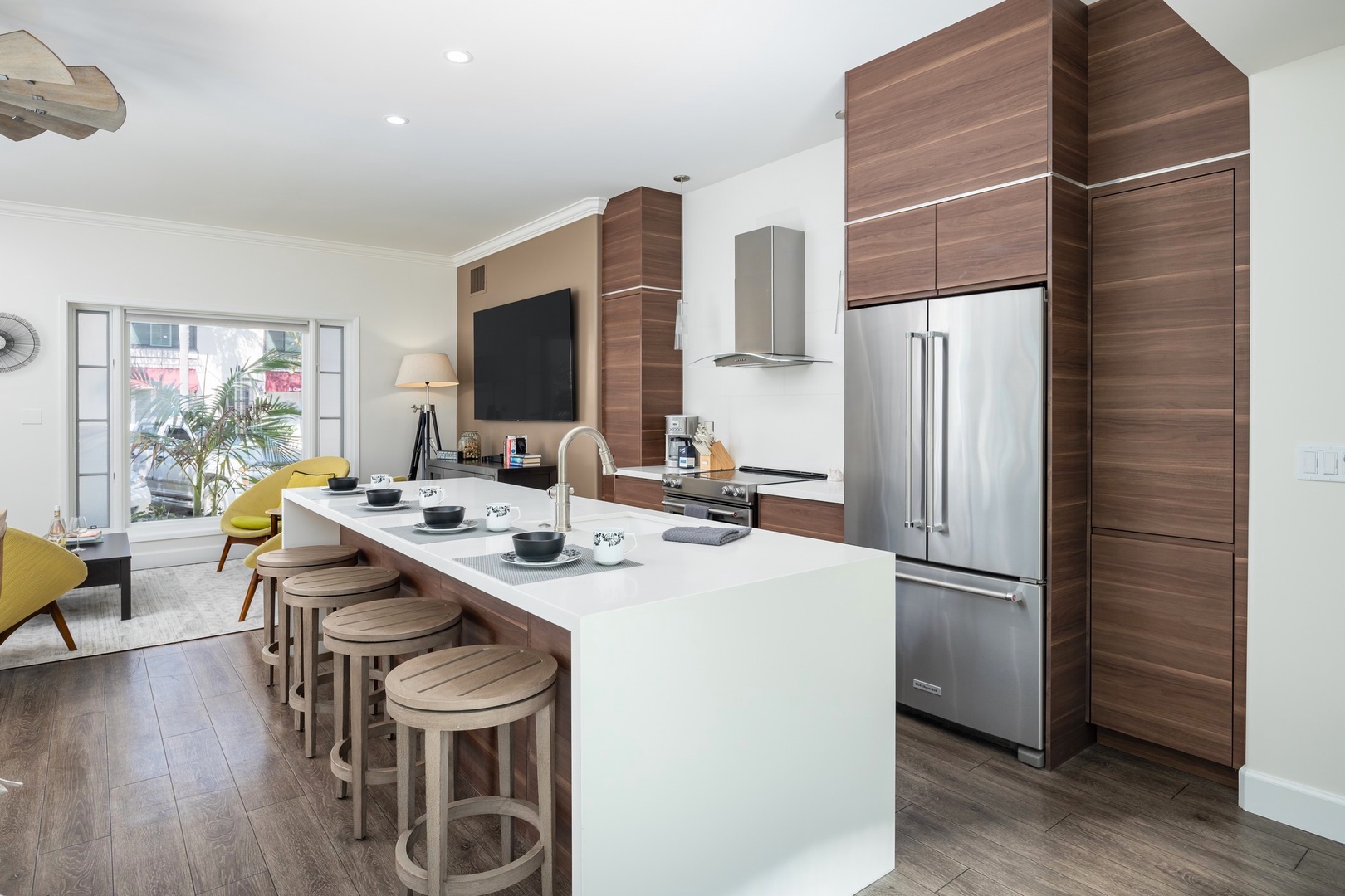 Sleek and stylish kitchen