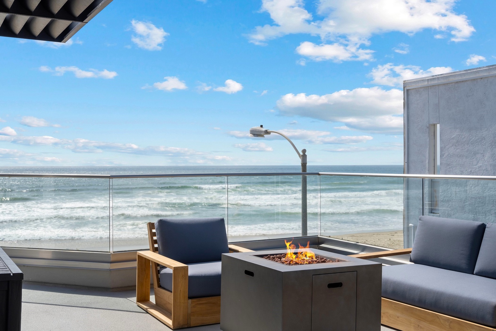 Warm fire-pit for cool evenings