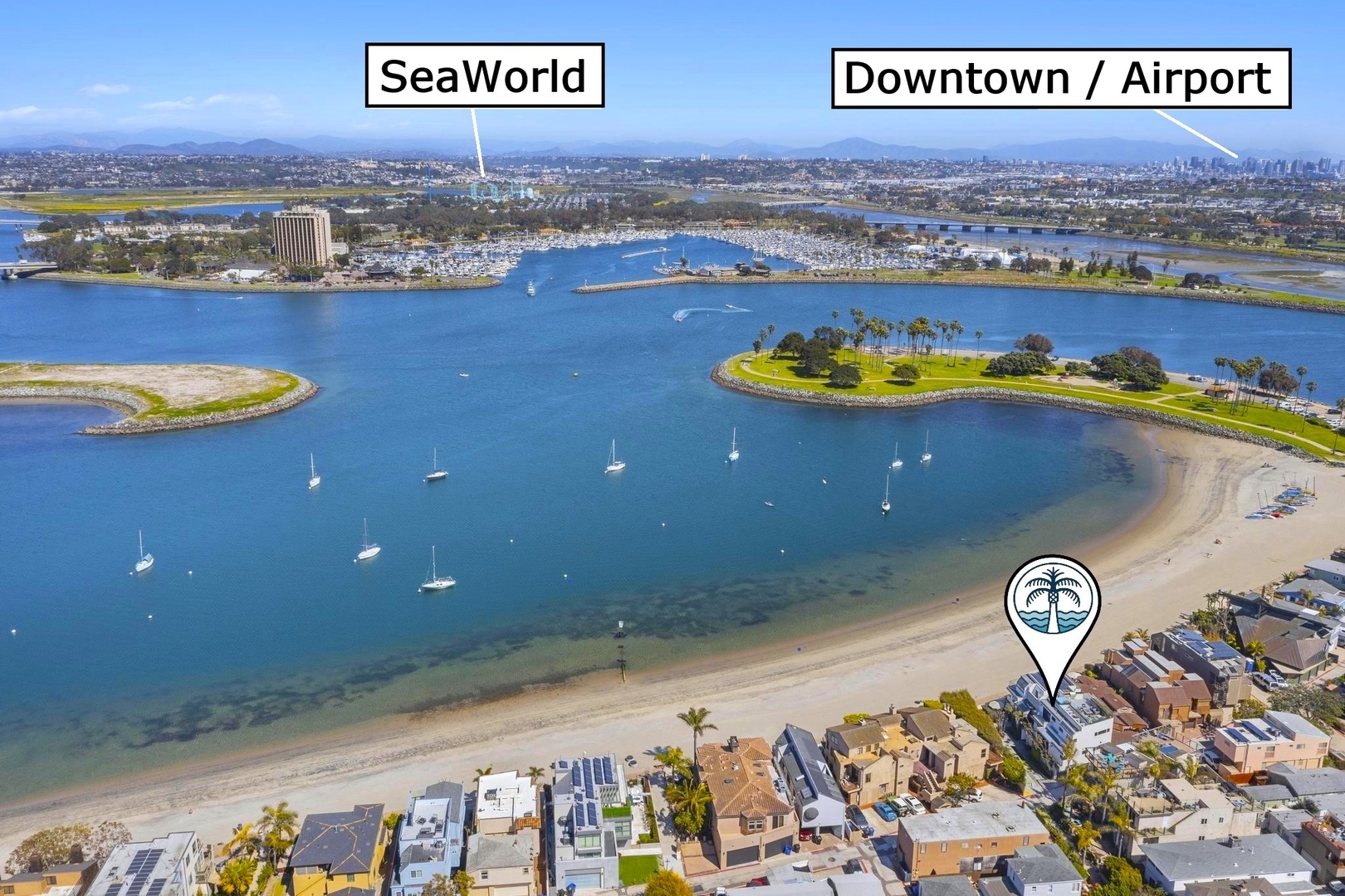 Central coastal San Diego location